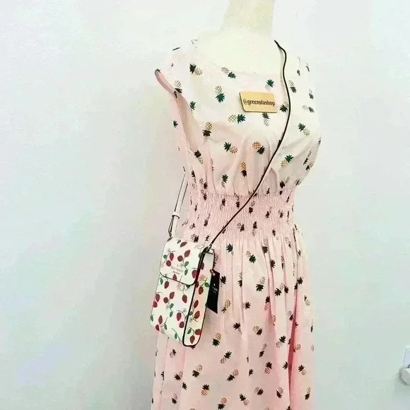 Kate Spade Purse Strawberry Vine North South Phone Crossbody - Picture 10 of 10